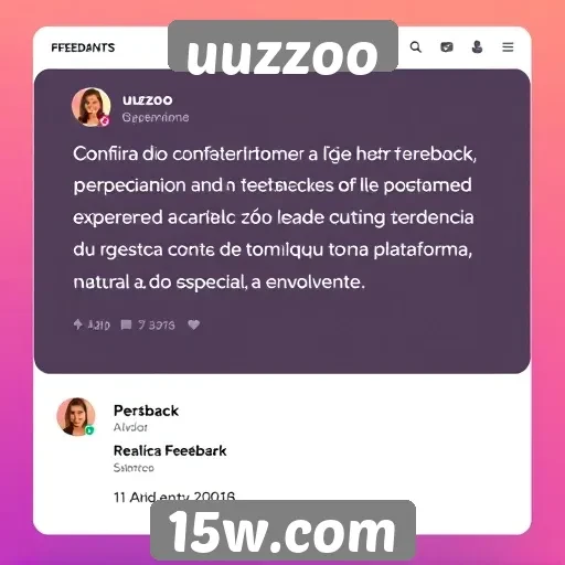 Feedback dos usuários sobre a experiência no Uuzzoo